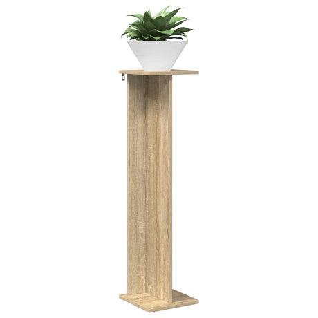 Vidaxl plantenstandaard sonoma eiken 25 x 25,5 x 100,5 cm bewerkt hout