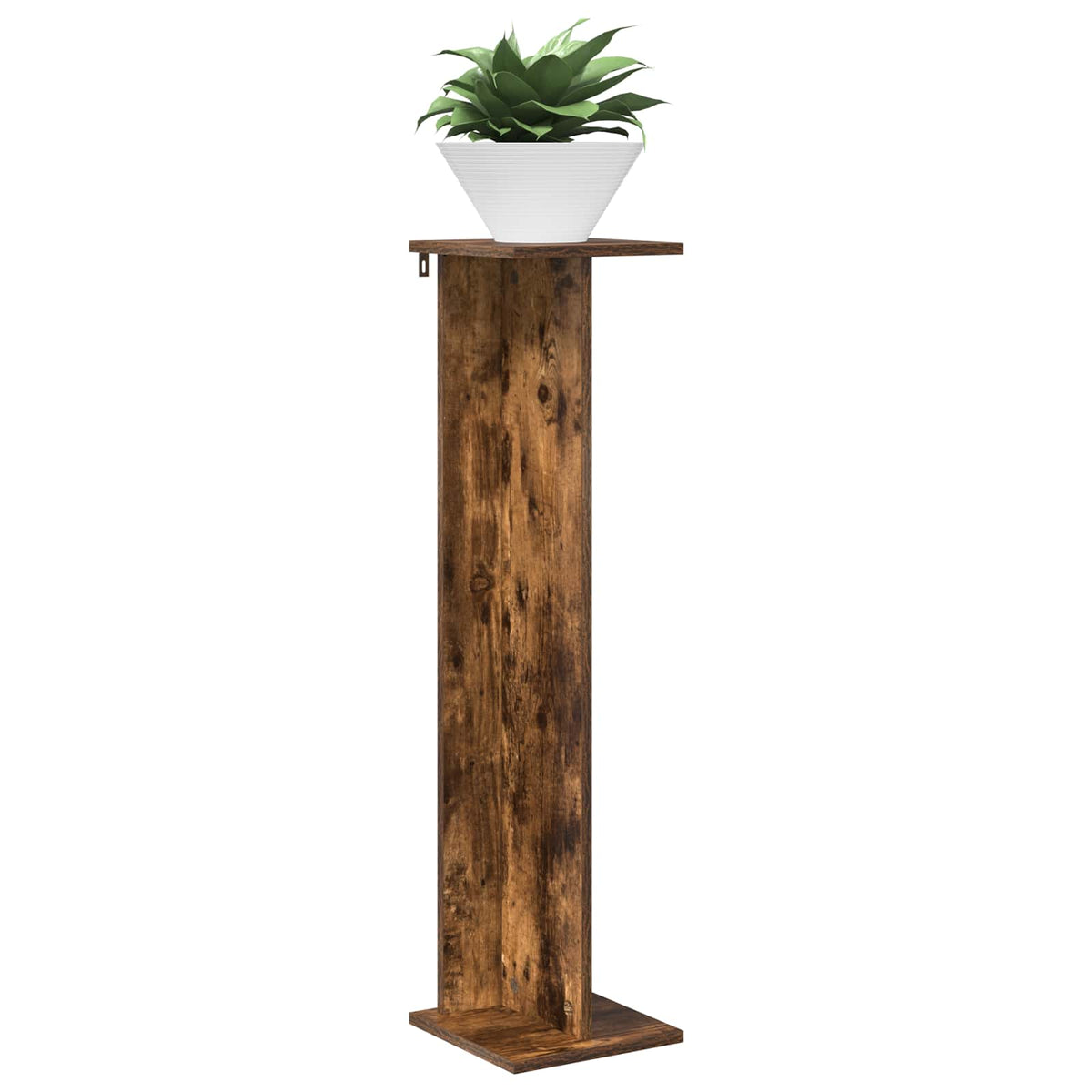 Vidaxl plantenstandaard gerookt eiken 25 x 25,5 x 100,5 cm
