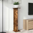 Vidaxl plantenstandaard 2 st gerookt eiken 25 x 25,5 x 100,5 cm