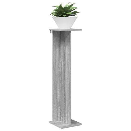 Vidaxl plantenstandaard 2 st grijs sonoma 25 x 25,5 x 100,5 cm