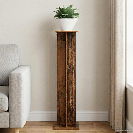 Vidaxl plantenstandaard oud hout 25 x 25,5 x 100,5 cm bewerkt hout
