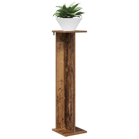 Vidaxl plantenstandaard 2 st oud hout 25 x 25,5 x 100,5 cm