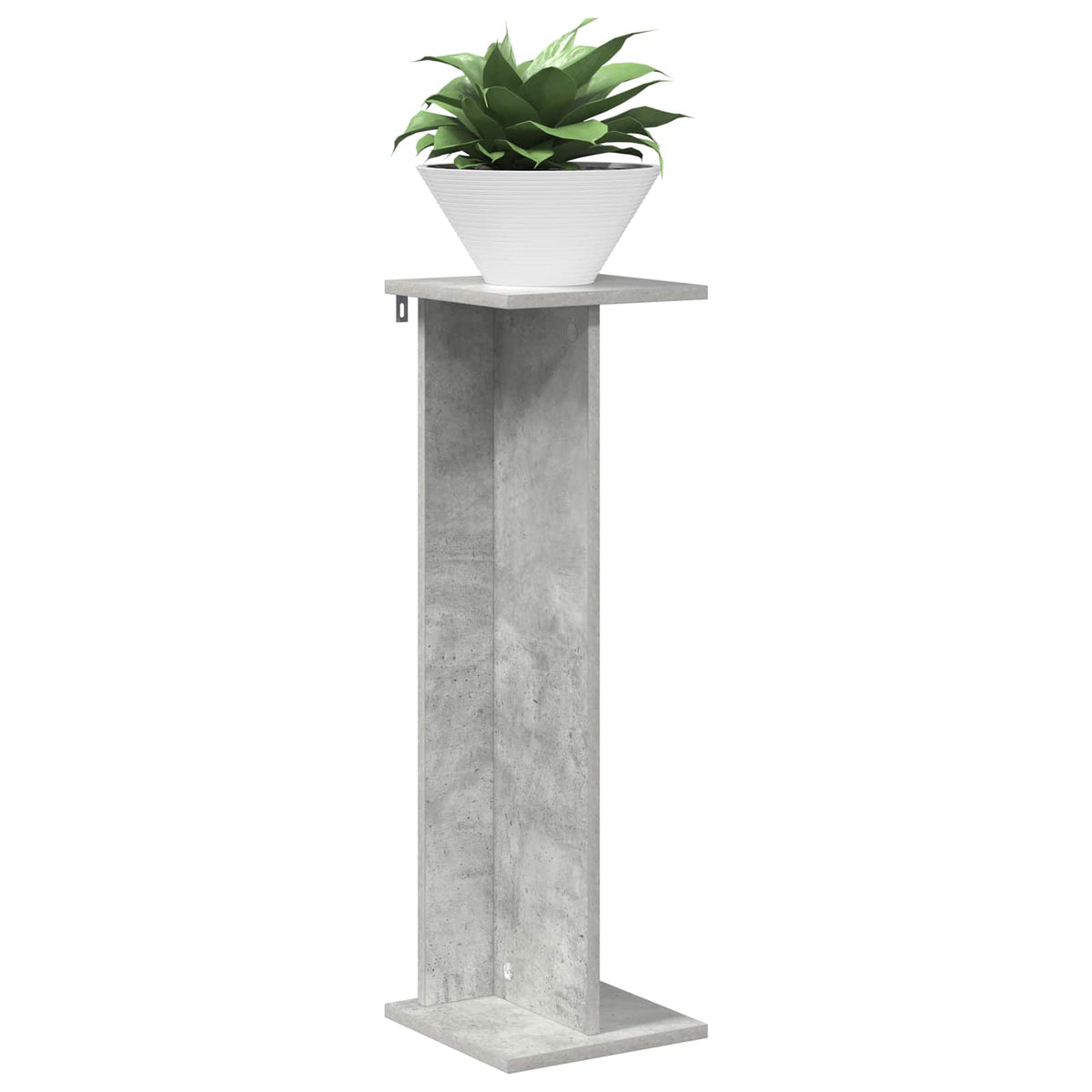 Vidaxl plantenstandaard 2 st betongrijs 25 x 25,5 x 80,5 cm