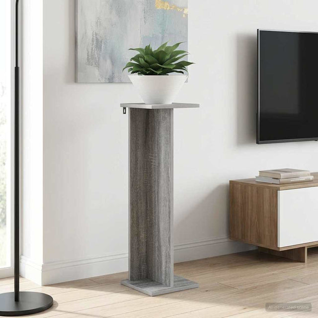 Vidaxl plantenstandaard 2 st grijs sonoma 25 x 25,5 x 80,5 cm