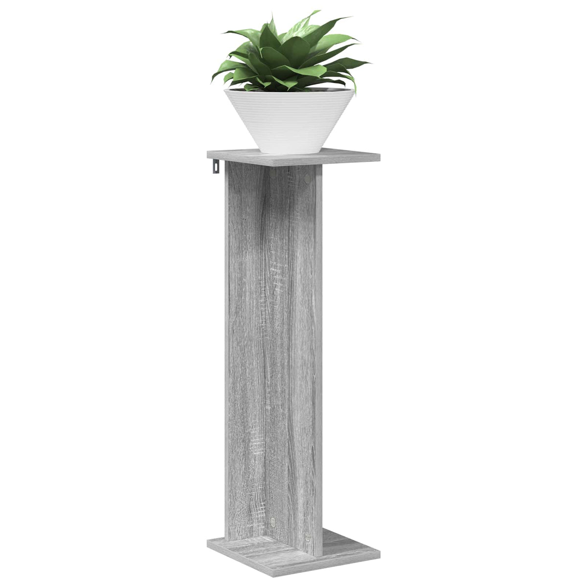 Vidaxl plantenstandaard 2 st grijs sonoma 25 x 25,5 x 80,5 cm