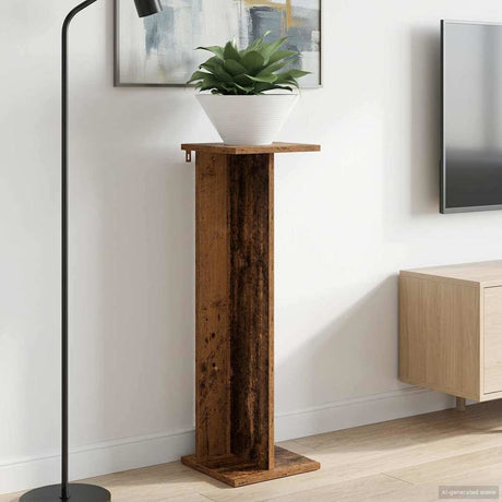 Vidaxl plantenstandaard oud hout 25 x 25,5 x 80,5 cm bewerkt hout