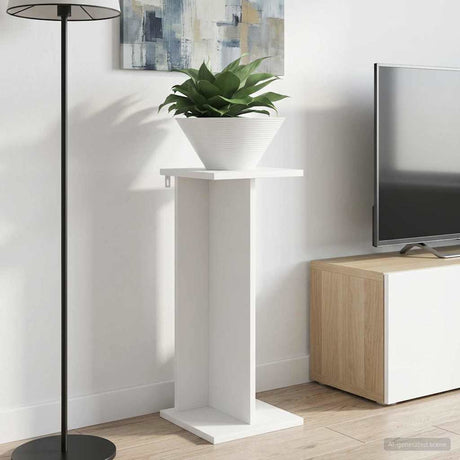 Vidaxl plantenstandaard 2 st wit 25 x 25,5 x 60,5 cm bewerkt hout