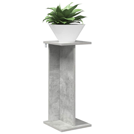 Vidaxl plantenstandaard betongrijs 25 x 25,5 x 60,5 cm bewerkt hout
