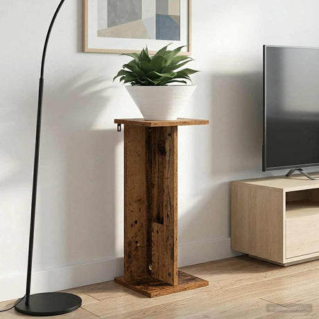 Vidaxl plantenstandaard 2 st oud hout 25 x 25,5 x 60,5 cm bewerkt hout