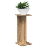Vidaxl plantenstandaard 2 st artisanaal eiken 25 x 25,5 x 60,5 cm
