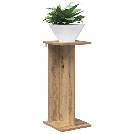 Vidaxl plantenstandaard 2 st artisanaal eiken 25 x 25,5 x 60,5 cm