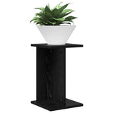 Vidaxl plantenstandaard 2 st zwart eiken 25 x 25,5 x 40,5 cm