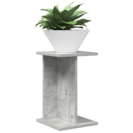 Vidaxl plantenstandaard betongrijs 25 x 25,5 x 40,5 cm bewerkt hout