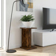 Vidaxl plantenstandaard 2 st gerookt eiken 25 x 25,5 x 40,5 cm