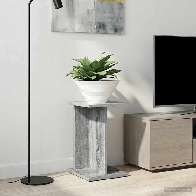Vidaxl plantenstandaard 2 st grijs sonoma 25 x 25,5 x 40,5 cm