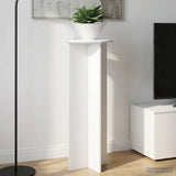 Vidaxl plantenstandaard 2 st hoogglans wit ø40 x 100 cm bewerkt hout