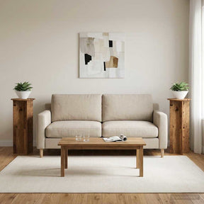 Vidaxl plantenstandaard 2 st oud hout ø40 x 100 cm bewerkt hout