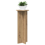 Vidaxl plantenstandaard 2 st artisanaal eiken ø40 x 100 cm