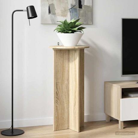 Vidaxl plantenstandaard 2 st sonoma eiken 40 x 40 x 80 cm bewerkt hout