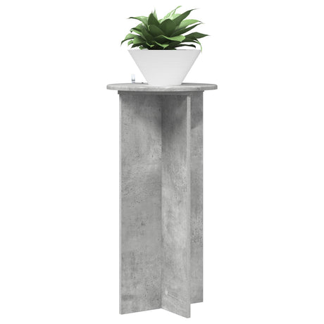 Vidaxl plantenstandaard 2 st betongrijs 40 x 40 x 80 cm bewerkt hout