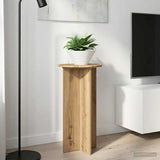 Vidaxl plantenstandaard 2 st artisanaal eiken 40 x 40 x 80 cm