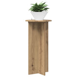 Vidaxl plantenstandaard 2 st artisanaal eiken 40 x 40 x 80 cm