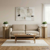 Vidaxl plantenstandaard 2 st sonoma eiken ø40 x 60 cm bewerkt hout
