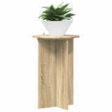 Vidaxl plantenstandaard 2 st sonoma eiken ø40 x 60 cm bewerkt hout