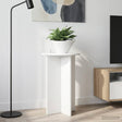 Vidaxl plantenstandaard 2 st hoogglans wit ø40 x 60 cm bewerkt hout