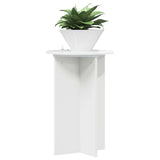 Vidaxl plantenstandaard 2 st hoogglans wit ø40 x 60 cm bewerkt hout