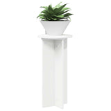 Vidaxl plantenstandaard 2 st wit ø29,5 x 60 cm bewerkt hout