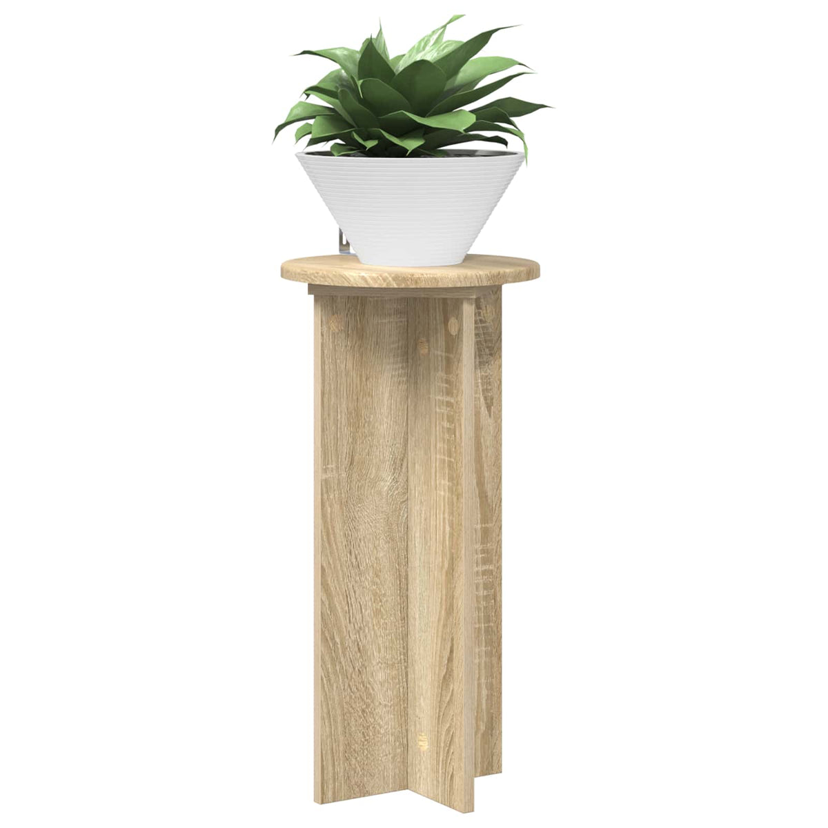 Vidaxl plantenstandaard 2 st sonoma eiken 29,5 x 29,5 x 60 cm
