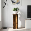Vidaxl plantenstandaard 2 st gerookt eiken 29,5 x 29,5 x 60 cm