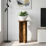 Vidaxl plantenstandaard 2 st gerookt eiken 29,5 x 29,5 x 60 cm