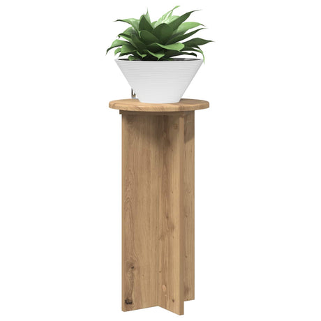 Vidaxl plantenstandaard 2 st artisanaal eiken 29,5 x 29,5 x 60 cm