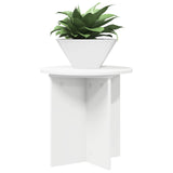 Vidaxl plantenstandaard 2 st wit ø40 x 40 cm bewerkt hout