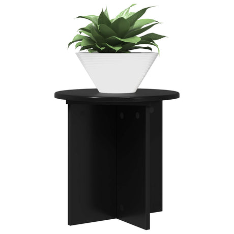 Vidaxl plantenstandaard 2 st zwart 40 x 40 x 40 cm bewerkt hout