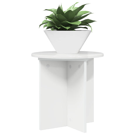 Vidaxl plantenstandaard 2 st hoogglans wit 40 x 40 x 40 cm