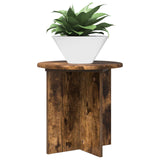 Vidaxl plantenstandaard 2 st gerookt eiken 40 x 40 x 40 cm