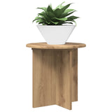 Vidaxl plantenstandaard 2 st artisanaal eiken 40 x 40 x 40 cm