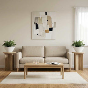 Vidaxl plantenstandaard 2 st sonoma eiken ø29,5 x 40 cm bewerkt hout