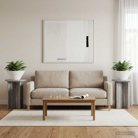 Vidaxl plantenstandaard 2 st grijs sonoma ø29,5 x 40 cm bewerkt hout