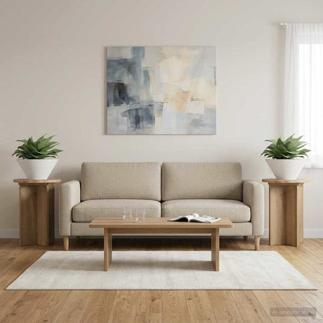 Vidaxl plantenstandaard 2 st artisanaal eiken ø29,5 x 40 cm