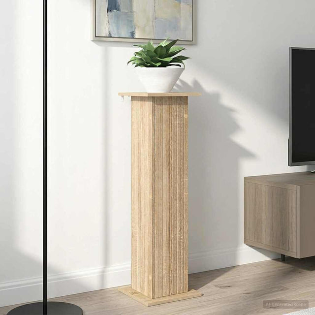 Vidaxl plantenstandaard 2 st sonoma eiken 30,5 x 30 x 100,5 cm