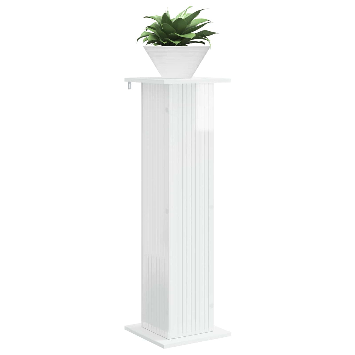 Vidaxl plantenstandaard hoogglans wit 30,5 x 30 x 100,5 cm