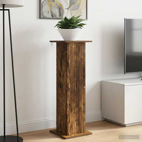 Vidaxl plantenstandaard 2 st gerookt eiken 30,5 x 30 x 100,5 cm
