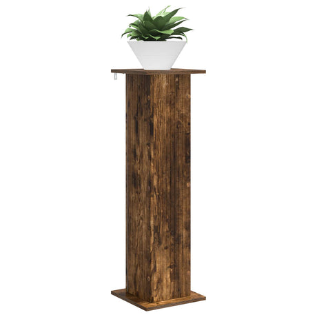 Vidaxl plantenstandaard 2 st gerookt eiken 30,5 x 30 x 100,5 cm