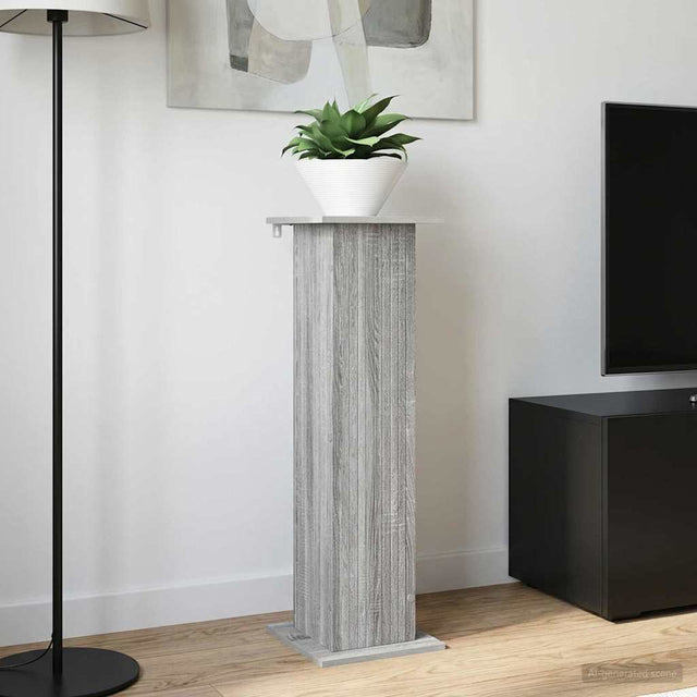 Vidaxl plantenstandaard 2 st grijs sonoma 30,5 x 30 x 100,5 cm
