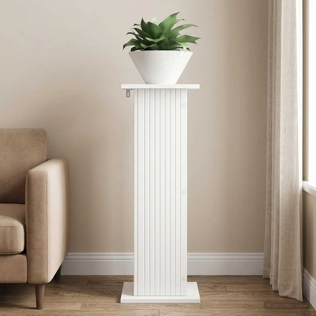 Vidaxl plantenstandaard wit 30,5 x 30 x 80,5 cm bewerkt hout