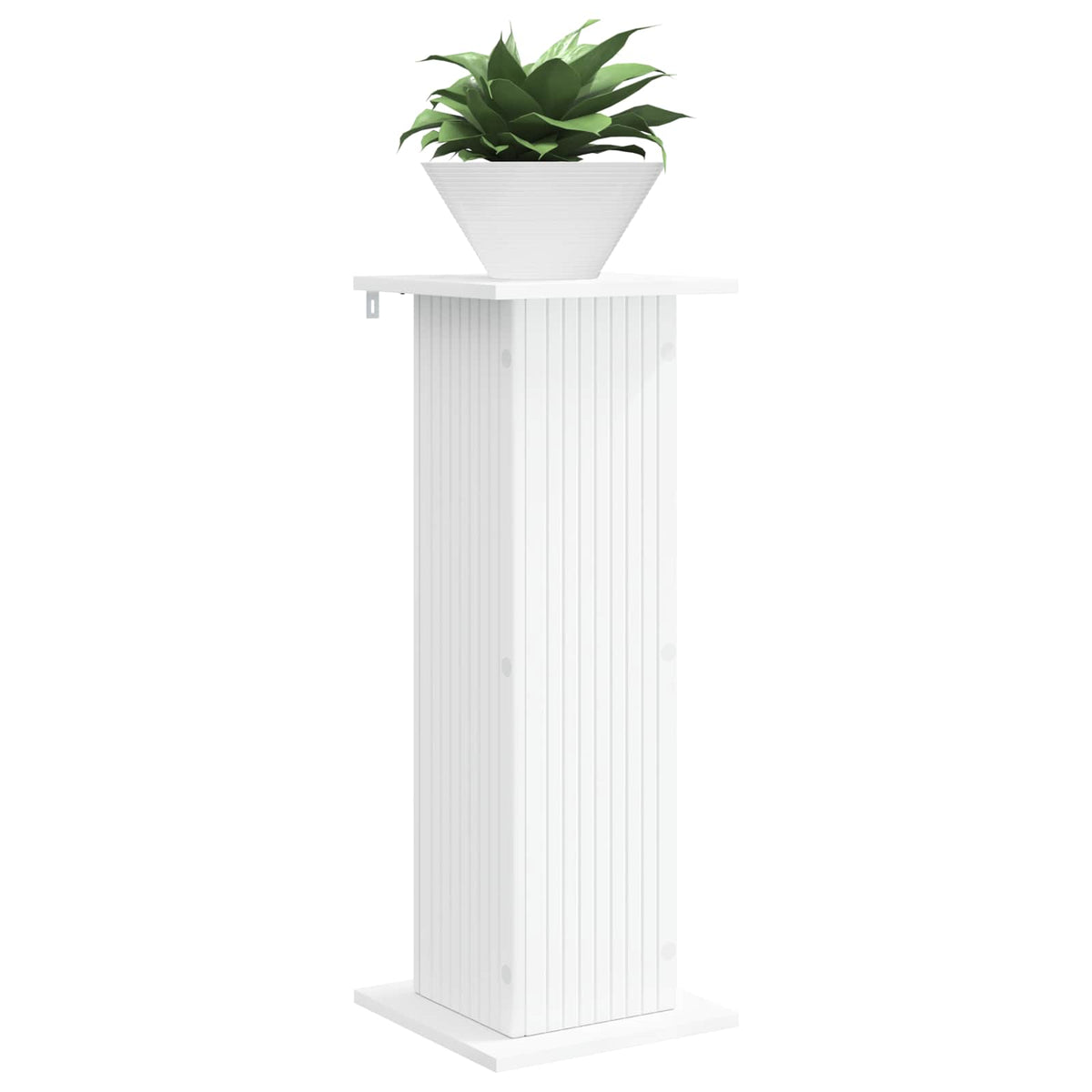 Vidaxl plantenstandaard wit 30,5 x 30 x 80,5 cm bewerkt hout